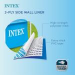 INTEX Metal Frame Above Ground Pool 8ft x 20in