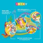Intex 11' x 7.5' x 44" Dinoland Play Center Kiddie Inflatable Outdoor Swimming Pool
