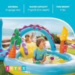 Intex 11' x 7.5' x 44" Dinoland Play Center Kiddie Inflatable Outdoor Swimming Pool
