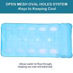 FindUWill Oversized Pool Floats for Adults - 72" X 37" Extra Large Fabric-Covered, Inflatable Pool Lounger with Headrest Ultra-Comfort Cooling Pool Floaties Mat (XL, Monstera Blue)