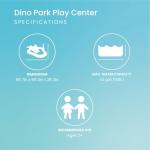 INTEX Dino Park Inflatable Kiddie Pool: Inflatable Kids Pool with Water Sprayer and Slide – Splash Pad – 79" x 62" x 27" – Ages 3+