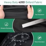 Safipotts Outdoor 4-Person Sauna Cover, Heavy Duty Waterproof Sauna's Cover Compatible with springspa 4 Person Infrared Sauna Room,(Black) (72"Lx 48"Wx 76"H)