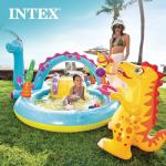 Intex 11' x 7.5' x 44" Dinoland Play Center Kiddie Inflatable Outdoor Swimming Pool