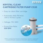 INTEX 14ft Rectangular Above Ground Pool Set