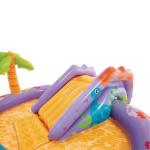 INTEX Dino Park Inflatable Kiddie Pool: Inflatable Kids Pool with Water Sprayer and Slide – Splash Pad – 79" x 62" x 27" – Ages 3+