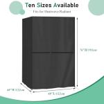 Safipotts Sauna Cover Compatible with OUTEXER 2-3 Person Sauna, Heavy Duty Waterproof Cover for Wood Infrared Home Saunas, Utilized both Indoors and Outdoors (Black) (48"Lx48"Wx76"H)