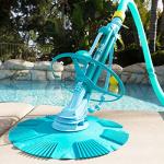 XtremepowerUS Automatic Pool Cleaner Sweeper Vacuum Pool Cleaner Sweep High Flow Side Suction Wall Climb In-Ground/Above Ground Swimming Pool with Hose Suction Set (Blue)