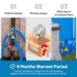 IDEASURE Pool Pump Replacement Hose, 1.25 x 41 Inch Above Ground Pool Hose Compatible with In tex Filter Pump 607, 637, 3 pack 1 1/4 Pool Hoses Replacement Include 6 Hose Clamps