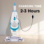 CZYBYTE Handheld Pool Vacuum Cleaner, Rechargeable Pool Bottom Cleaner with 18.5 GPM Strong Suction, 1 H Runtime,for Above Ground/Inground Pools, Spas and Hot Tubs, White