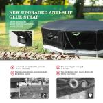 UIRWAY 500D Pool Cover 14FT Round [2026 Upgraded Heavy Duty Fabric] Solar Pool Covers for Above Ground Pools, New Super Windproof Gel-Coated Tarp Straps, Swimming Pool Covers with UV Protection