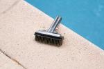 Poolmaster 5-Inch Stainless Steel Pool Algae Detail Brush, Heavy-Duty Aluminum Back, for Gunite Concrete Pools and Spas, Small Narrow Head for Corners, Steps and Tight Areas