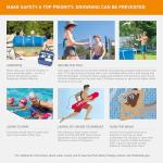 Intex Rectangular Above Ground Swimming Pool, Blue