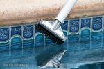 Poolmaster 5-Inch Stainless Steel Pool Algae Detail Brush, Heavy-Duty Aluminum Back, for Gunite Concrete Pools and Spas, Small Narrow Head for Corners, Steps and Tight Areas