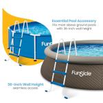 Funsicle 36" SureStep Pool Ladder, for Above Ground Swimming Pools, Blue & White