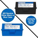 Poolmaster 22260 5-Way Swimming Pool or Spa Water Chemistry Test Kit with Case, Essential Collection