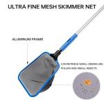 Sepetrel Deluxe Swimming Pool Cleaning Kit Including Half-Deep Fine Mesh Pool Leaf Skimmer Net,12" Round Pool Brush Head & 70.5" Pole, for Above Ground Pools,Ponds,Spas,Hot Tubs