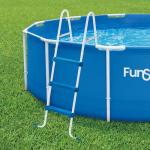 Funsicle 36" SureStep Pool Ladder, for Above Ground Swimming Pools, Blue & White