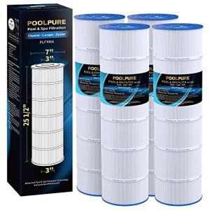 POOLPURE PLF106A Filter Replaces Hayward CX880XRE, Pleatco PA106-PAK4, Ultral-A1, Unicel C-7488, Filbur FC-1226, FC-6430, Hayward SwimClear C4020, C4025, C4030, 4 X 106 sq. ft. Filter Cartridge 4 Pack
