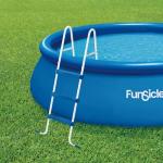 Funsicle 36" SureStep Pool Ladder, for Above Ground Swimming Pools, Blue & White