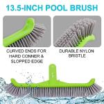 Sepetrel Deluxe Swimming Pool Cleaning Kit with Spa Jet Vacuum Cleaner,Brush, Semi-deep Skimmer Net & Adjustable 57.5-inch Pole,Ideal for Cleaning Above Ground,Inflatable Pools