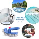 Sepetrel Pool Brush Head for Cleaning Walls,Steps & Corners,Rotatable Hand Scrub Brushes,for Inground/Above Ground Swimming Pool,Spa, Bathroom, Hot Tub, Kitchen