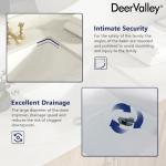 DeerValley DV-1U306 Ursa Undermount Bathroom Sink, 17.91”x 12.8” Vessel Sinks Rectangle Undermount Sink Modern White Ceramic Vanity Vessel Sink with Overflow