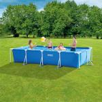 Intex Rectangular Above Ground Swimming Pool, Blue