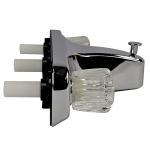 Danco Mobile Home RV Tub Shower Center-Set Faucet, 8 inch, 2-Handle, Chrome with Clear Acrylic Handles (33156X)