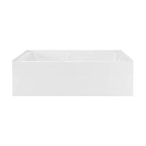 Voltaire 72" x 36" Right-Hand Drain Alcove Bathtub with Apron and Armrest