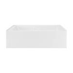 Voltaire 72" x 36" Right-Hand Drain Alcove Bathtub with Apron and Armrest
