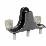 Danco Mobile Home RV Tub Shower Center-Set Faucet, 8 inch, 2-Handle, Chrome with Clear Acrylic Handles (33156X)