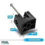 Pool Light Wedge - Swimming Pool Light Wedge Fixes Broken Swimming Pool Niche - Fits Most Pool Lighting Fixtures - Easy Setup - Non-Rust, UV-Resistant - Durable Above Ground, Inground Pool Parts