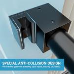 Bathtub Shower Door, 56-60" W x 60" H Sliding Shower Door for Tub, 8mm Tempered Glass Shower Doors with Matte Black Stainless Steel Components