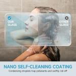 Bathtub Shower Door, 56-60" W x 60" H Sliding Shower Door for Tub, 8mm Tempered Glass Shower Doors with Matte Black Stainless Steel Components