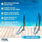 Pool Light Wedge - Swimming Pool Light Wedge Fixes Broken Swimming Pool Niche - Fits Most Pool Lighting Fixtures - Easy Setup - Non-Rust, UV-Resistant - Durable Above Ground, Inground Pool Parts