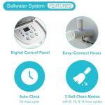 Intex Krystal Clear Saltwater Pool Chlorine System for Above Ground Pools up to 4,500 Gallons, Pool Cleaner with Automatic Timer and Self Cleaning