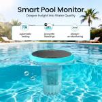 AIPER HydroComm Smart Pool Monitor, 24/7 Automatic Water Testing for Pools, Hot Tubs & Spas, 5-in-1 Accurate Digital Tester, App Control, Customized Optimization Tips, Blue
