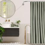 Clara Clark Sage Green Bathroom Set - Bathroom Accessories Set, 19PC Bathroom Accessory Set, Bathroom Sets with Shower Curtain Set, Soap Dispenser & Toothbrush Holder