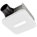 Broan-NuTone AE80LK Ventilation with LED CleanCover and Roomside Installation, ENERGY STAR Certified, 80 CFM, 0.7 Sones, White