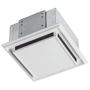 Broan-Nutone 682 Duct-Free Ventilation Fan, White Square Ceiling or Wall Exhaust Fan with Plastic Grille