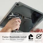 Broan-NuTone AE80LK Ventilation with LED CleanCover and Roomside Installation, ENERGY STAR Certified, 80 CFM, 0.7 Sones, White