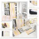 InnJoey Bathroom Set - Bathroom Accessory Set, Beige Bathroom Set, 26PC Bathroom Sets with Shower Curtain and Rugs, Toilet Brush, Trash Can, Qtip Holder & Bathroom Soap Dispenser Set