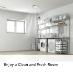 Broan-Nutone 682 Duct-Free Ventilation Fan, White Square Ceiling or Wall Exhaust Fan with Plastic Grille