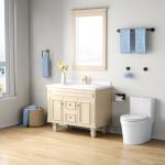 5-Pieces Matte Black Bathroom Hardware Accessories Set, 24 Inch Stainless Steel Towel Racks for Bathroom, Towel Bar Set Towel Ring Coat Hook and Toilet Paper Holder with Shelf Wall Mounted