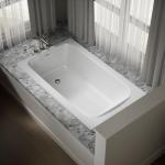 Kohler 25832-0 Avec® 60" x 36" drop-in bath, White