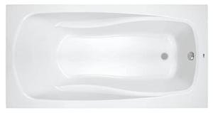 PROFLO PFS7242A Lansford 72" x 42" Drop In Acrylic Soaking Tub with Reversible Drain and Overflow - White