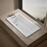 Kohler 1123-0 Archer® 60" x 32" drop-in bath, White
