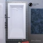 Swiss Madison Voltaire 54" x 30" Reversible Drain Drop-In Bathtub
