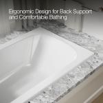 Kohler 25832-0 Avec® 60" x 36" drop-in bath, White