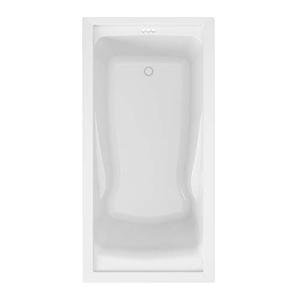 American Standard 7236V002.020 Evolution 72 x 36-Inch Deep Soak Drop-In Bathtub, White